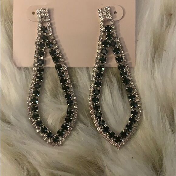 Rhinestone earrings  - Picture 1 of 4